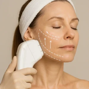Woman having HI-FU to reduce wrinkles call LA LIPO Notting Hill Now!
