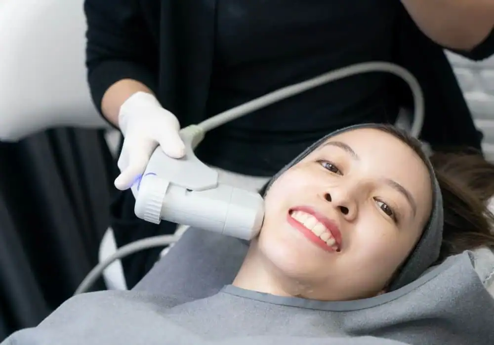 HIFU treatment Notting Hill in progress