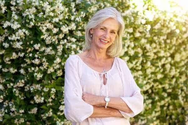 Older woman happy with urinary incontinence treatment Notting Hill