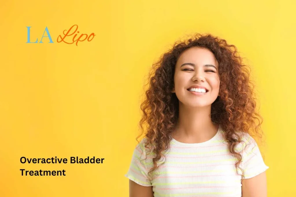 woman smiling about overactive bladder treatment Notting Hill solutions
