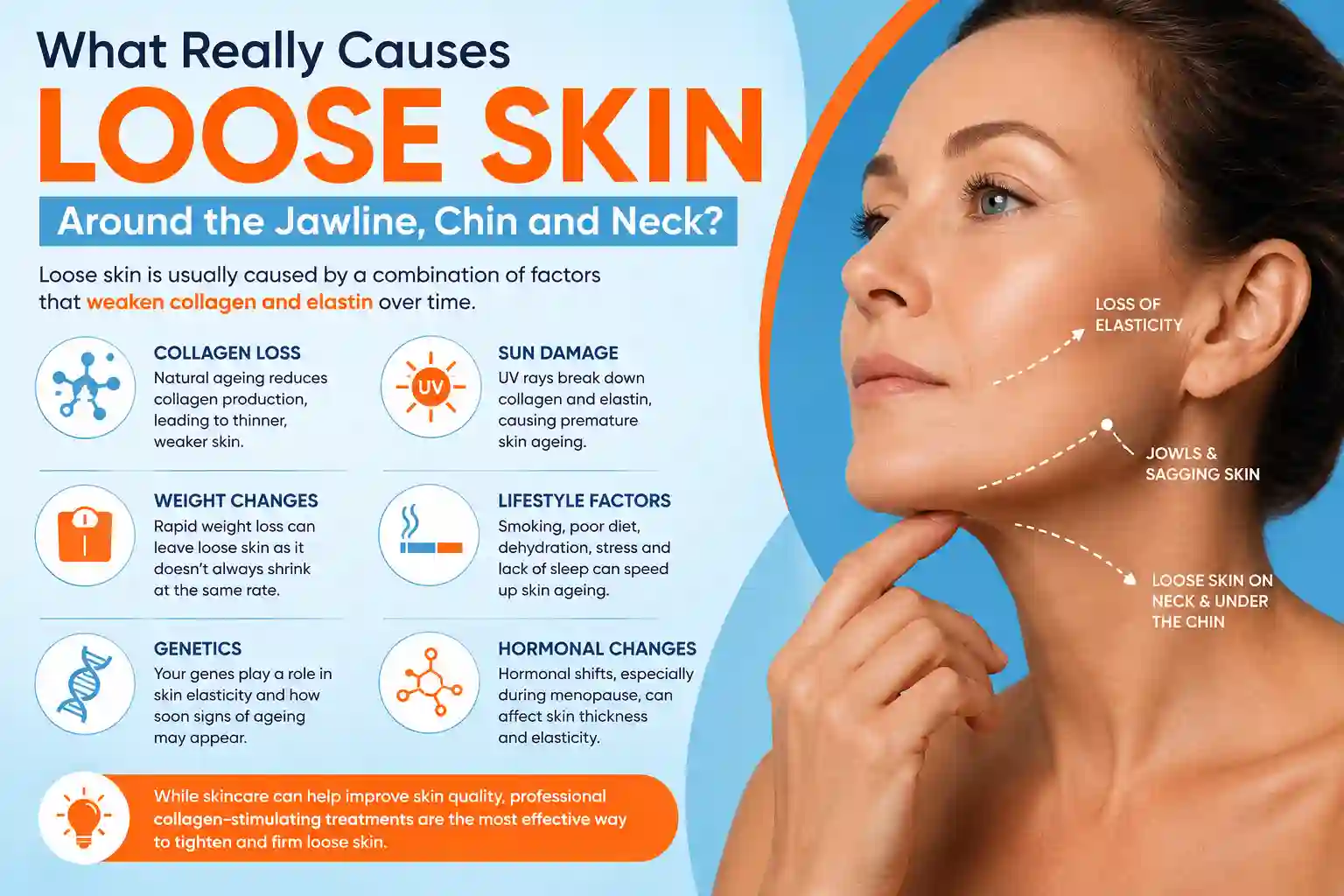 What Really Causes Loose Skin Around the Jawline, Chin and Neck Notting Hill?